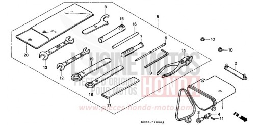 OUTILS CM125CC de 1982
